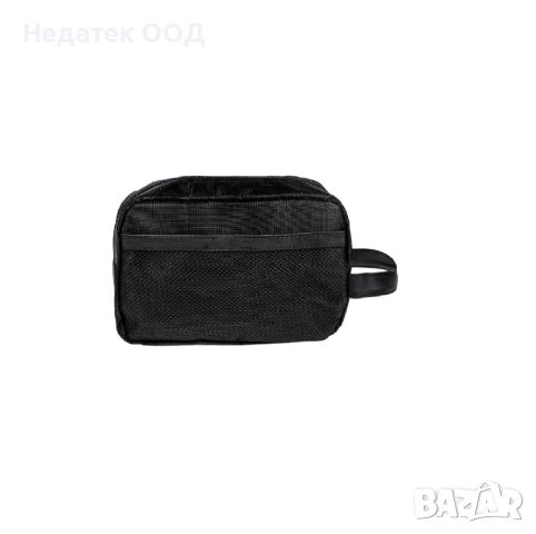 Козметична чанта, черна мрежa, 25x9x16см