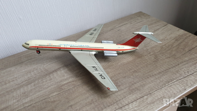 Стара соц. ламаринена играчка съветски самолет ИЛ - 62, снимка 5 - Колекции - 44972131