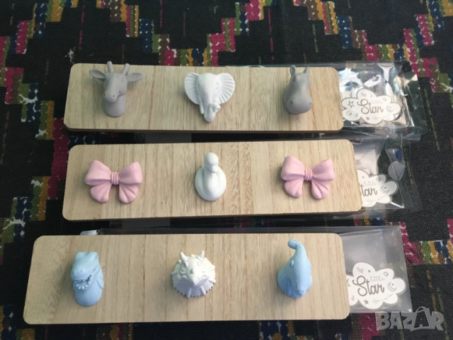 детски закачалки декорация детска стая бебешки дрехи к101, снимка 3 - Други - 51640566