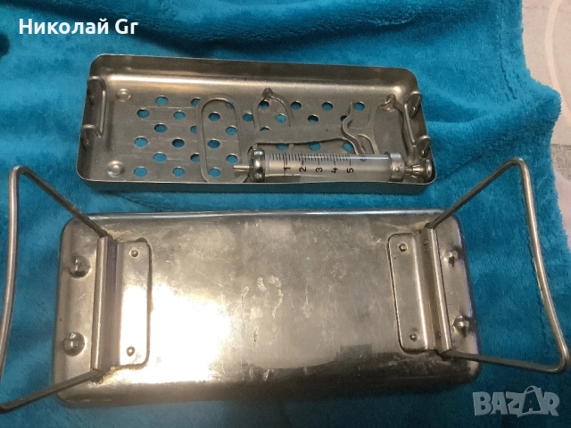 Медицински стерилизатор  1960 години неръждаема стомана , снимка 5 - Други ценни предмети - 52583270