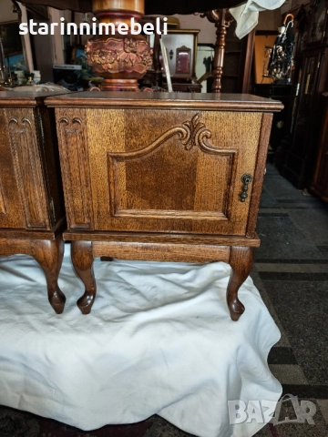 Дървени нощни шкафчета , снимка 2 - Шкафове - 51954094