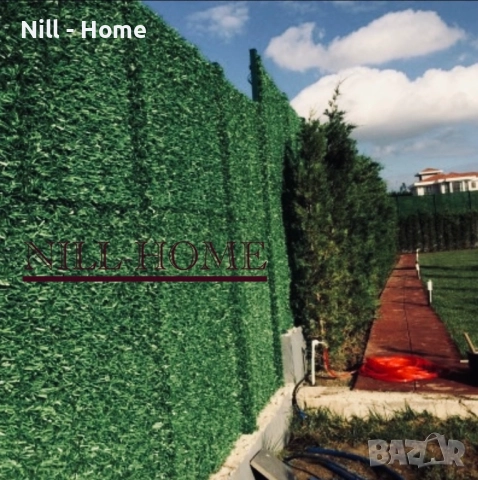 Поцинкована Мрежа с декорация ( ИЗКУСТВЕНА ТРЕВА ) 4 мм. Тел / 40 мм. Око, снимка 7 - Огради и мрежи - 52303268