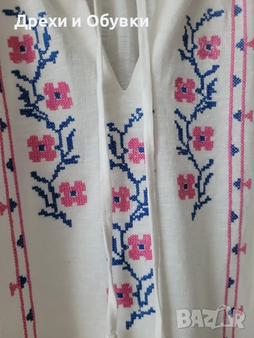 Блузамс бродирани шевици цветя , снимка 5 - Тениски - 52442171