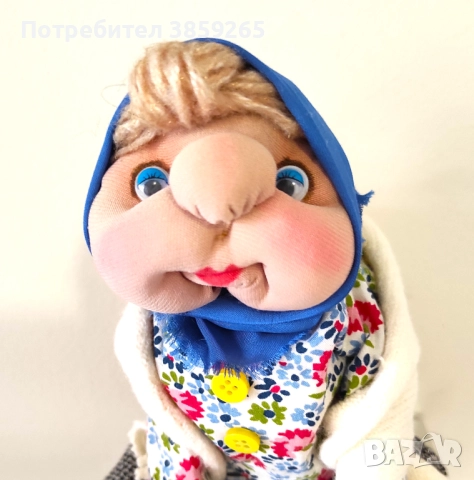 Кукла Баба Марта. Ръчна изработка.