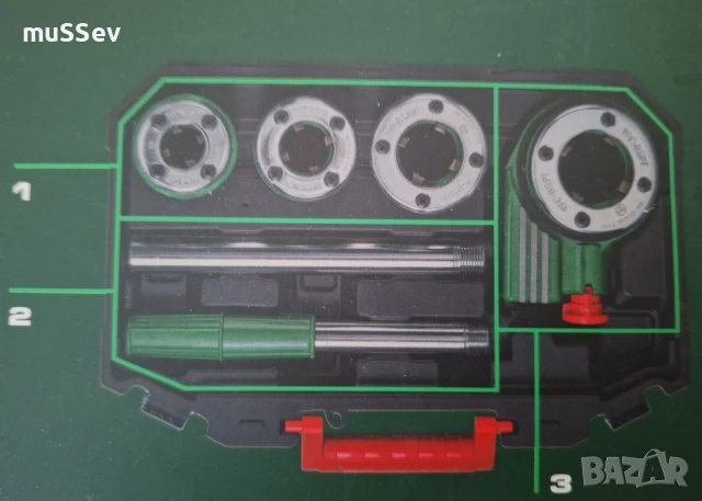 комплект за нарязване на тръби на Парксайд Винторез , снимка 5 - ВиК услуги - 51085073