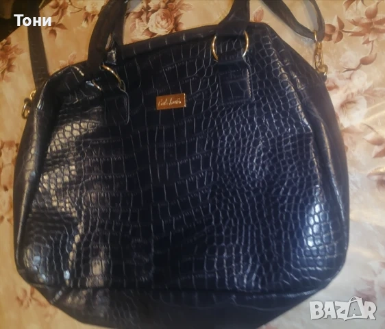 CARLA FAUSTINI Оригинал Нова Кожена Дамска Чанта , снимка 6 - Чанти - 53729403