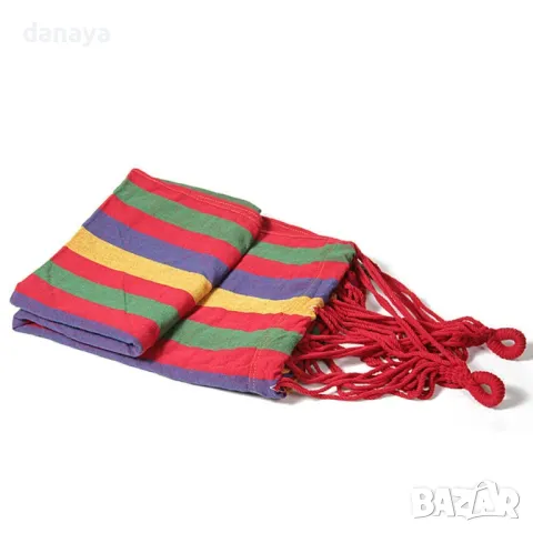 1722 Градински хамак от плат хамак люлка за къмпинг градина 190×80см, снимка 6 - Градински мебели, декорация  - 49761126