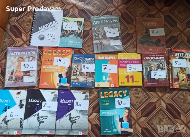 Учебници и тетрадки за 10,11 и 12 клас, снимка 1 - Учебници, учебни тетрадки - 47071727