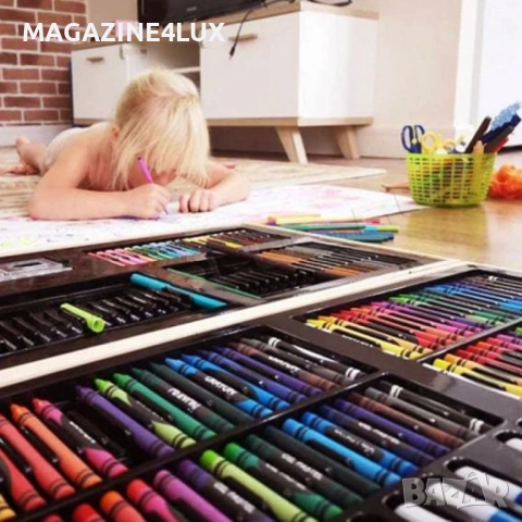 🎨 Творчески комплект за рисуване – 180 части в удобен куфар 🎨, снимка 2 - Рисуване и оцветяване - 51729177