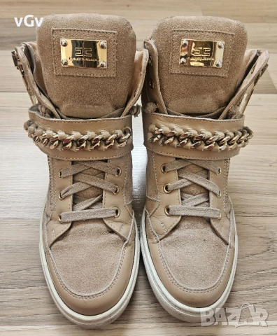 Дамски кожени кецове Elisabetta Franchi -36/37, снимка 4 - Кецове - 52026038