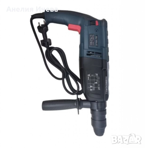 Перфоратор 1100W с 2 патронника и SDS Plus дръжка -комплект с куфар Kraftroyal, снимка 3 - Други машини и части - 51456558