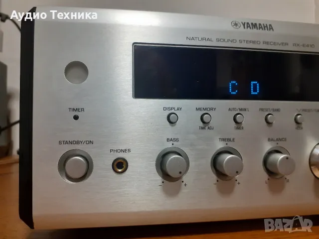 Компактен стерео ресивър YAMAHA RX-E410 с вграден тунер и изход за активен буфер., снимка 3 - Ресийвъри, усилватели, смесителни пултове - 48386587