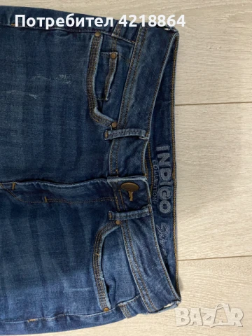 Дънки M&S indigo- С кръпки, снимка 3 - Дънки - 51141249