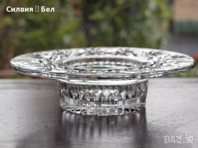 Луксозен кристален свещник Waterford Crystal "Bethany" Ирландия 