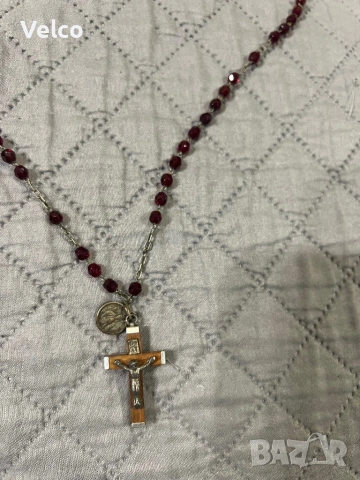 католически гердани с кръстове и броеница, снимка 3 - Колиета, медальони, синджири - 53512914