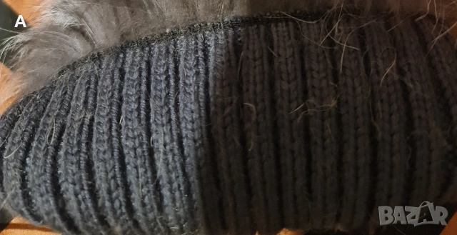 Луксозни шапка от естествен косъм сребърна лисица , снимка 2 - Шапки - 52922593