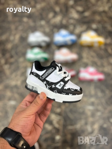 Louis Vuitton Детски Маратонки Черно и Бяло 