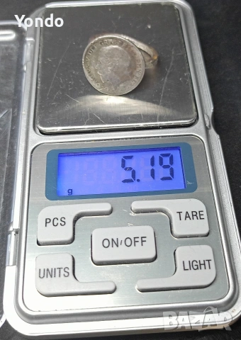 6 пенса 1922 пръстен, снимка 3 - Нумизматика и бонистика - 54096145