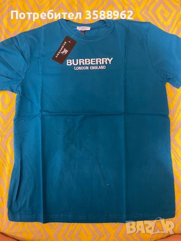 Мъжка Тениска Burberry Размер ХХЛ, снимка 2 - Тениски - 46418569