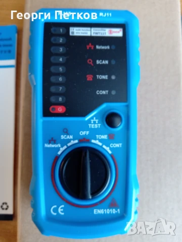 Тестер за RJ45 RJ11 интернет и телефонни кабели FWT11, снимка 2 - Друга електроника - 50672944