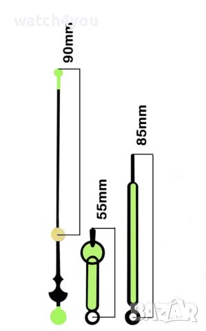 ЗЕЛЕНИ СТРЕЛКИ ЗА СТЕННИ ЧАСОВНИЦИ. СТЕЛКИ ЗА СТЕНЕН / НАСТОЛЕН ЧАСОВНИК, снимка 2 - Други - 44966539