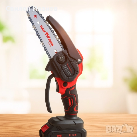 Акумулаторен верижен трион KraftWaagen KK-D01, с 2 батерии 48V / 2.0Ah