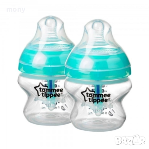 2 Шишета Advanced Anti-colic Tommee Tippee 150 мл + четка за почистване