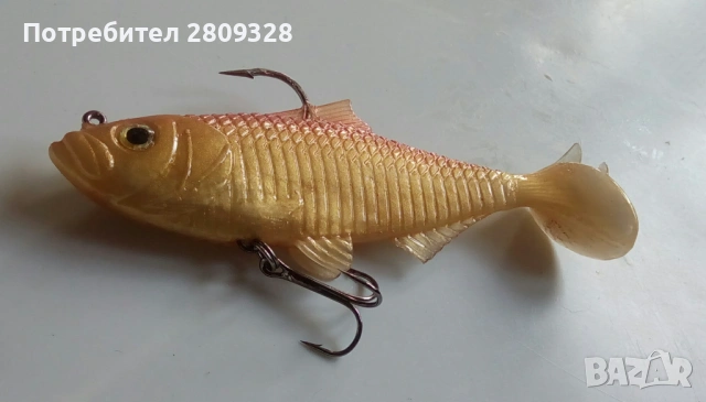 Туистър, силиконова рибка, 11см, 31г кука и тройка