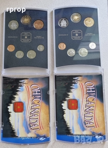 Канада. Пруф сетове . 2001 и 2002 година. Продавам ги и поотделно.