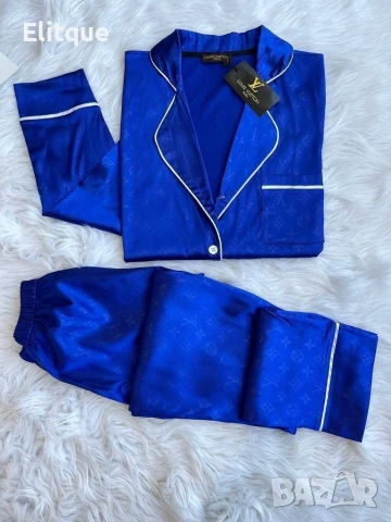 дамски пижами с дълъг ръкав Christian Dior fendi Victoria's secret chanel Versace Louis Vuitton , снимка 5 - Пижами - 53083299