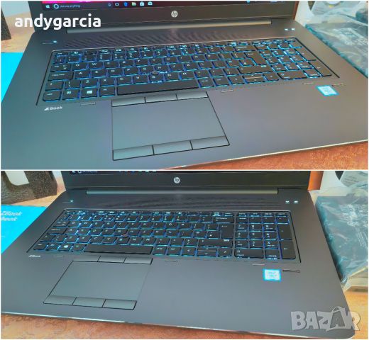 HP ZBook 17 G4/DreamColor 4K/Core i7-7820HQ/64GB RAM/NVidia Quadro P5000 16GB/256GB SSD + 1500GB HDD, снимка 11 - Лаптопи за работа - 45638059