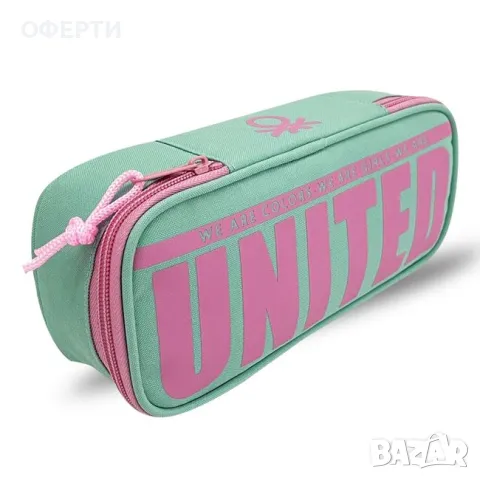 Несесер Mint Pink Letters 22x5.5x10cm - Benetton арт No229276, снимка 3 - Раници - 46931683