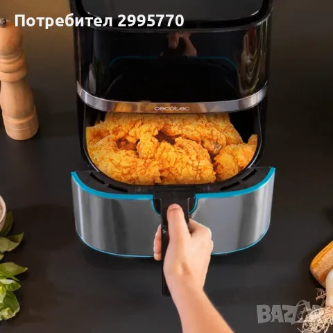 Air Fryer Cecotec 5.5 L Full Inox 5500 Pro, снимка 5 - Фритюрници - 47155925