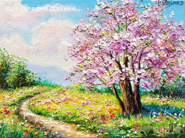 Картина с пролетен пейзаж - Картина пролет 