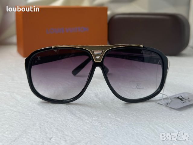 Louis Vuitton Еvidence висок клас мъжки слънчеви очила маска унисекс , снимка 5 - Слънчеви и диоптрични очила - 45407051