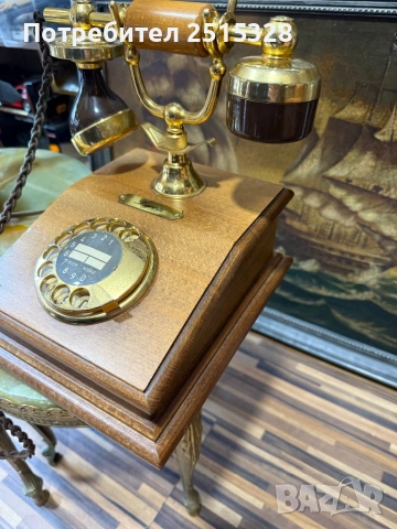 стар френски ретро телефон, снимка 2 - Антикварни и старинни предмети - 54022688