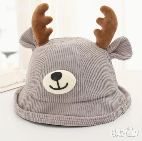 Детска 3D шапка Еленче, снимка 4 - Други - 52895400