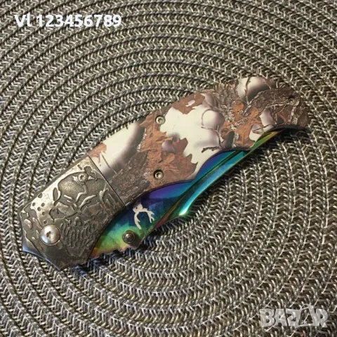 Джобен нож-100x215 mm (фолдър, сгъваем нож) The bone Edge, снимка 3 - Ножове - 50817447