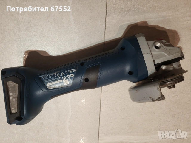 Безчетков шлайф 125мм. Bosch GWS 18V-7. 11000 борота. Само тяло, друго няма, снимка 3 - Други инструменти - 53173262