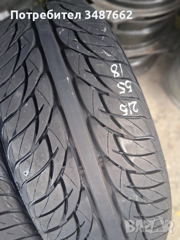 215 55 18 NANKANS 2бр.летни , снимка 2 - Гуми и джанти - 54204610