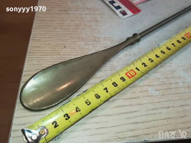 обувалка с кон-45см мед/месинг-внос swiss 0306251633, снимка 9 - Други ценни предмети - 50536531