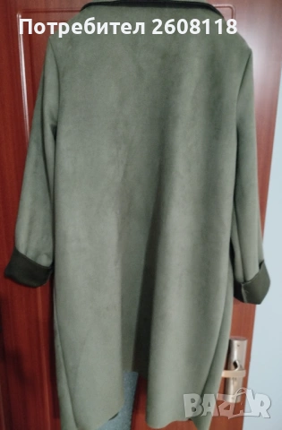 Зелено-каки сако/манто F&F –  размер L - XL, снимка 6 - Палта, манта - 53615978