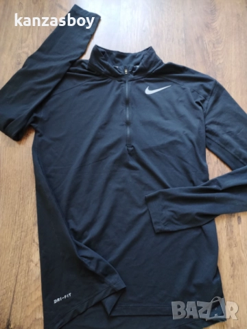 Nike Dry Element Half Zip Top - страхотна мъжка блуза КАТО НОВА С, снимка 6 - Блузи - 51666062