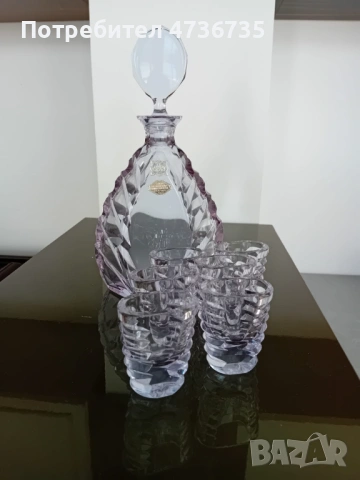 Кристален сервиз за алкохол., снимка 4 - Сервизи - 53466393