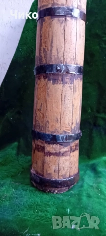 Стара дървена буталка мътилка, снимка 5 - Антикварни и старинни предмети - 53865728