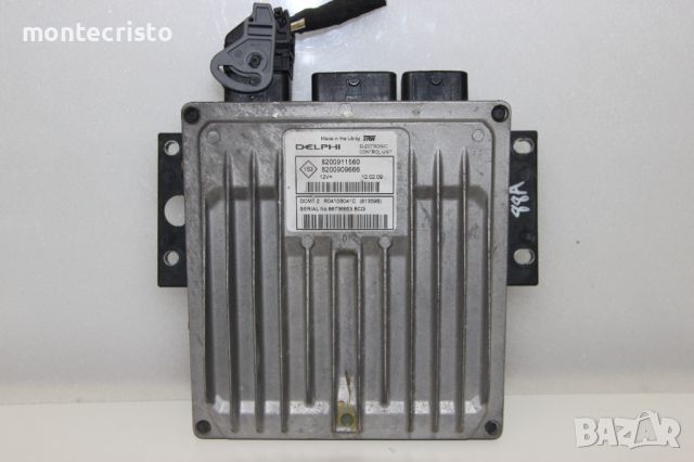 Моторен компютър ECU Renault Clio III (2005-2013г.) 8200911560 / 8200909666, снимка 1 - Части - 46258717