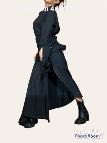 Рокля черен текстил, снимка 9 - Рокли - 54193510