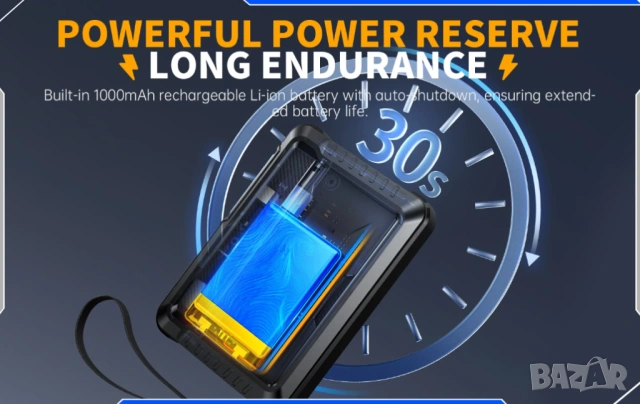 2в1 Цифров Осцилоскоп DSO510 10MHz 48MS/s Лента Честота 0-50KHz Сигнал Генератор ± 400V Напрежение, снимка 12 - Друга електроника - 53828088