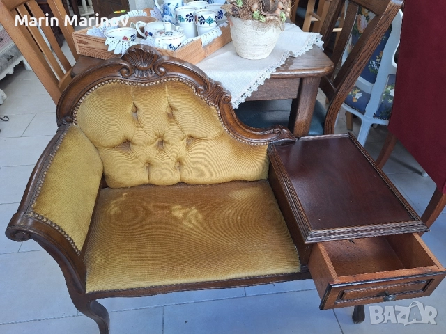 Ретро телефонна пейка , снимка 3 - Антикварни и старинни предмети - 51652176