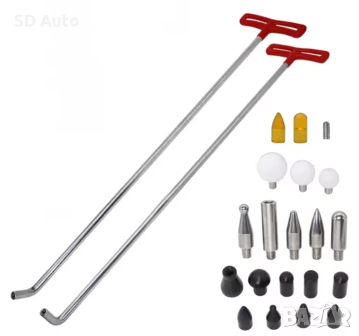 PDR  2 бр.Лостове 730 мм със сменяем връх за ремонт на вдлъбнатини  - 22 части, снимка 4 - Аксесоари и консумативи - 50497594